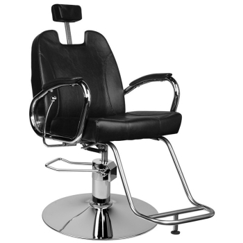 HAIR SYSTEM FOTEL FRYZJERSKI BARBERSKI HS44 CZARNY